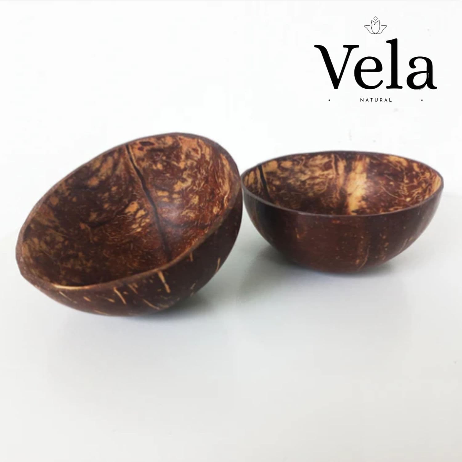 Polished Oval Coconut Shell Bowls 200ml