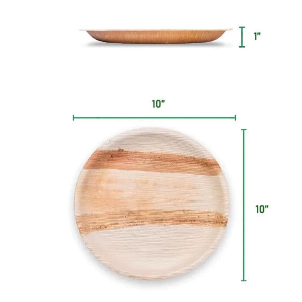 Wholesale Round Palm Leaf Plates alternate image