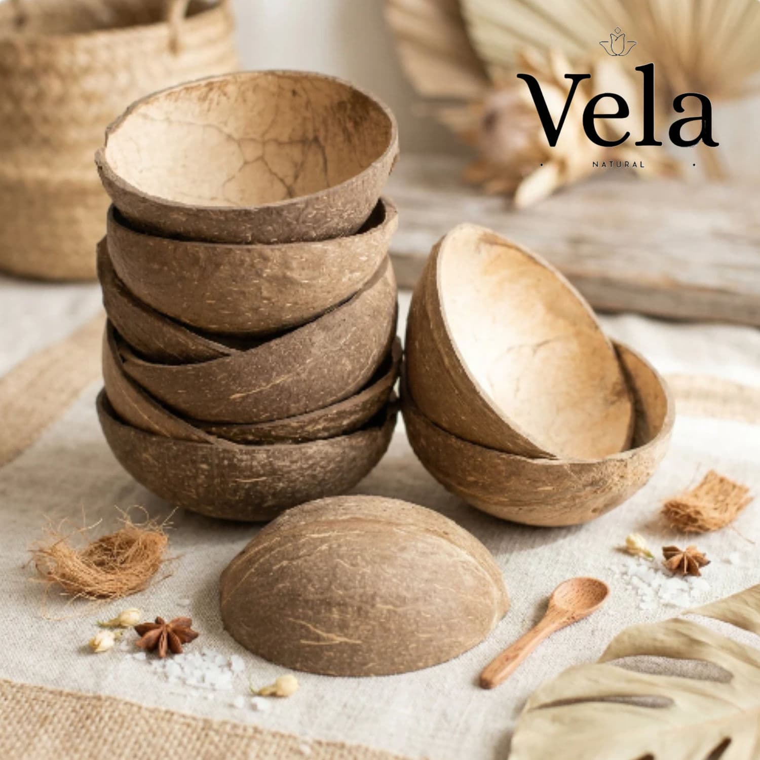 Natural Coconut Oval Bowl 200ml