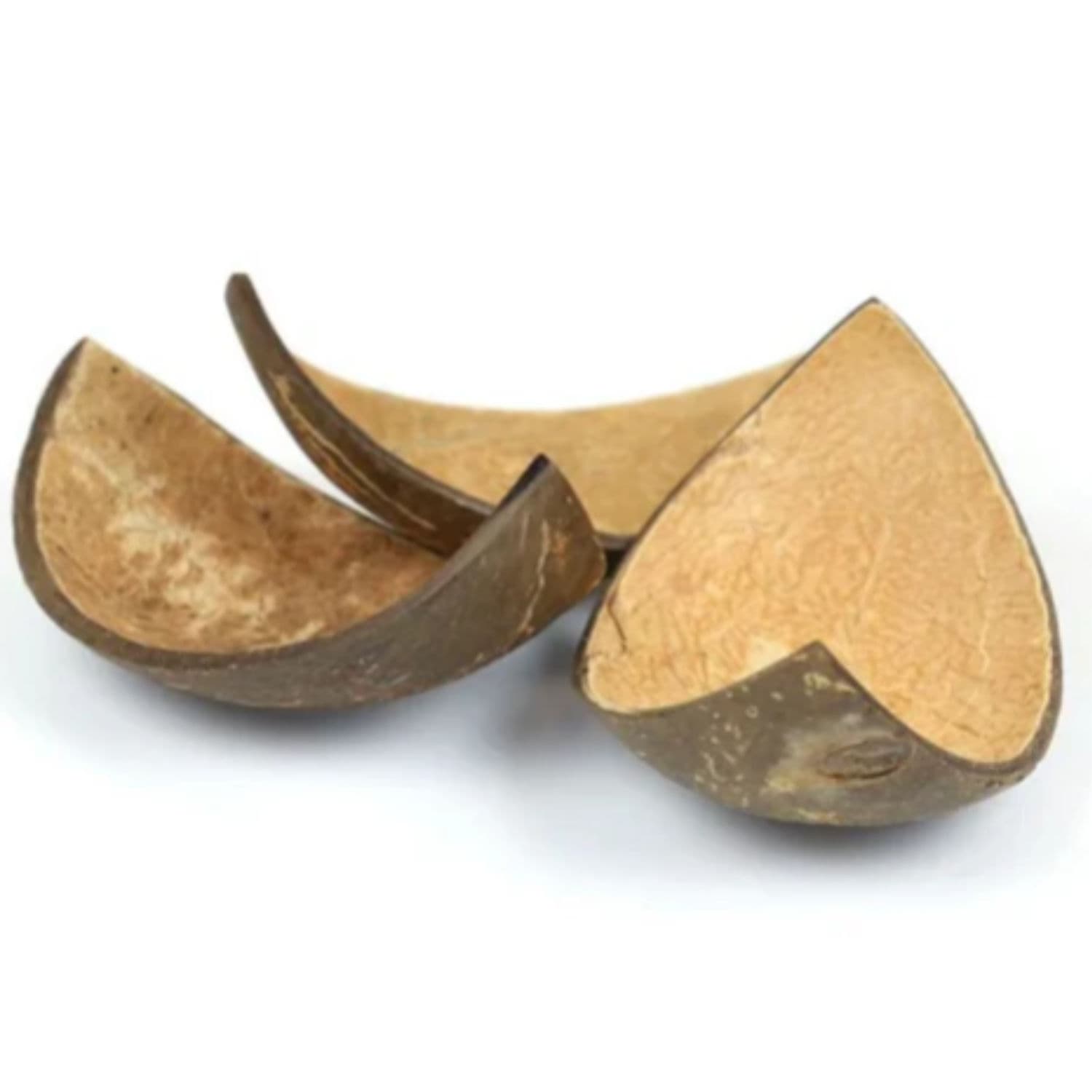 Coconut Shell Boats 10cm Semi Polished - 10 pcs thumbnail 3