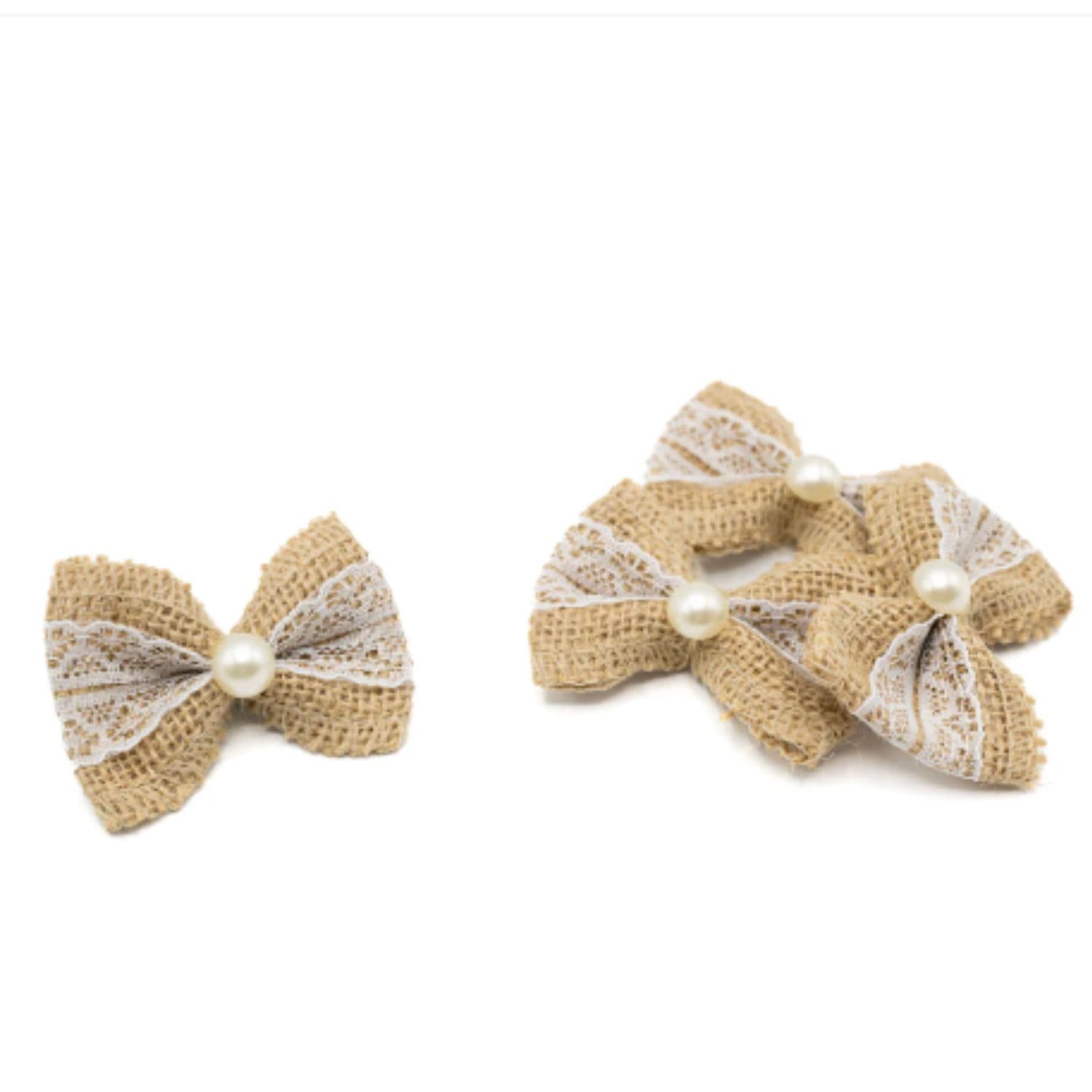 Jute Bow with Pearl alternate image