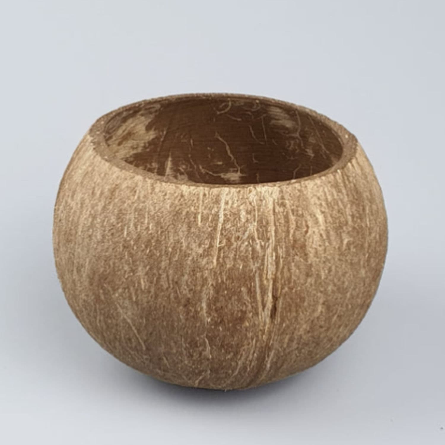 Large Semi-Polished Natural Coconut Shell Bowl 400ml alternate image