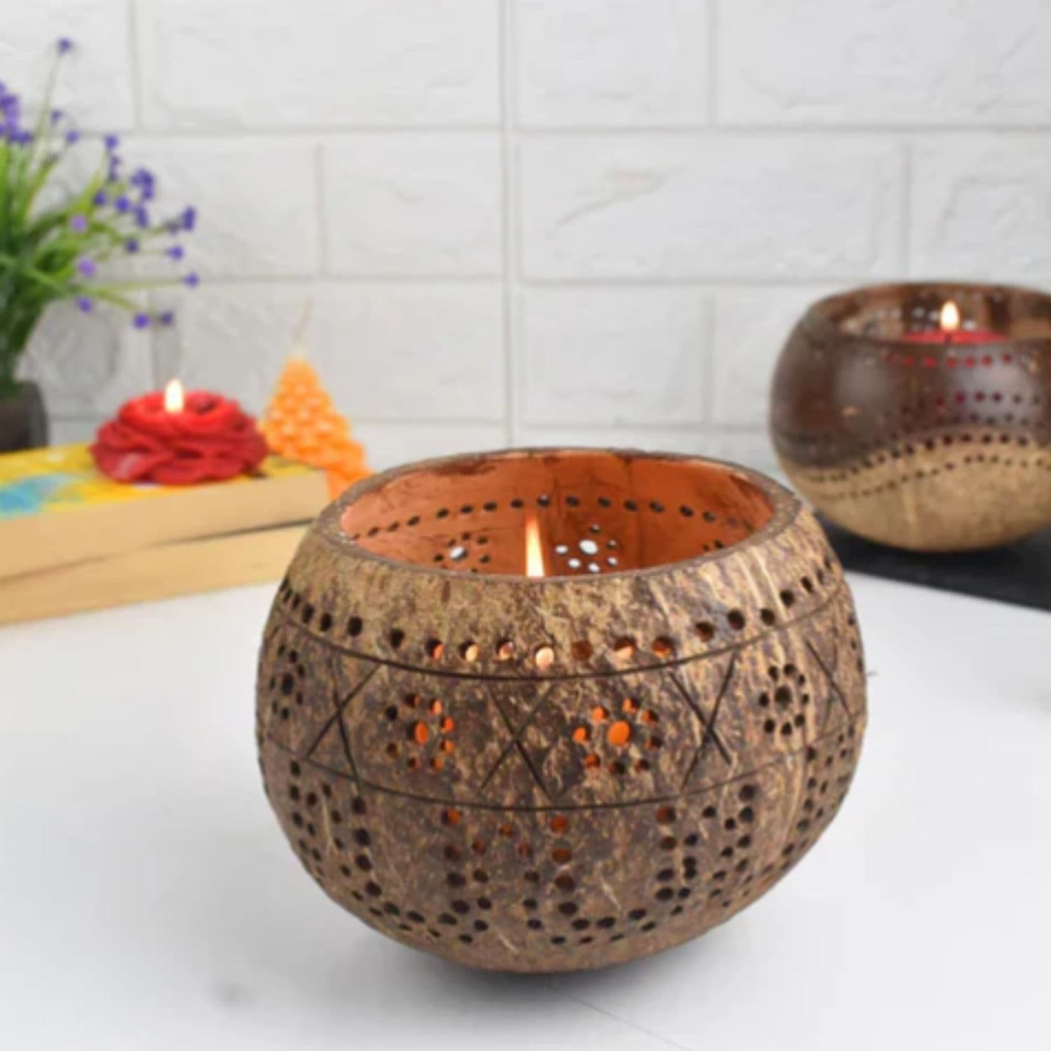 Tropical Candle Holder alternate image