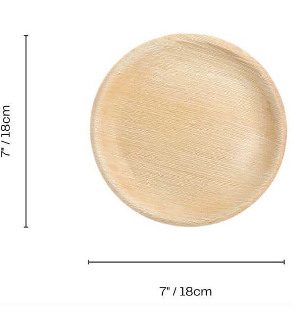 Wholesale Round Palm Leaf Plates alternate image