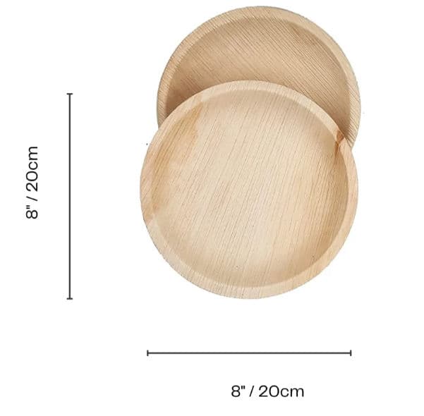 Wholesale Round Palm Leaf Plates alternate image