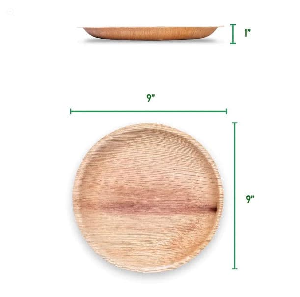 Wholesale Round Palm Leaf Plates alternate image