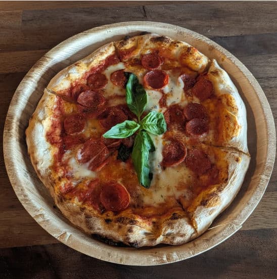 14" (36cm) X-Large Pizza Disposable Bamboo Plates - 100 Pack product image 3