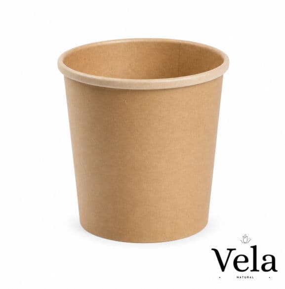 16oz Kraft BioBowls/Soup Containers with PLA Coating