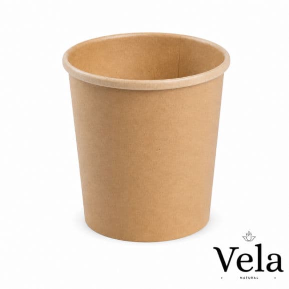 26oz Kraft BioBowls/Soup Container with PLA Coating