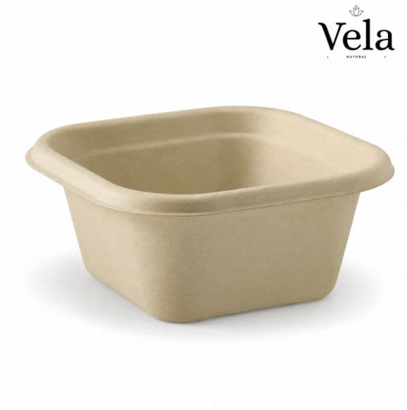480ml Natural Plant Fibre Takeaway Base - 600/carton