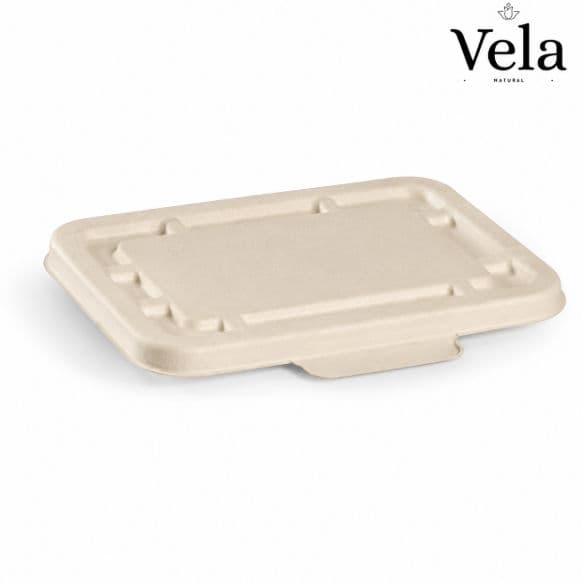 500ml & 600ml Natural Plant Fibre Takeaway Lids