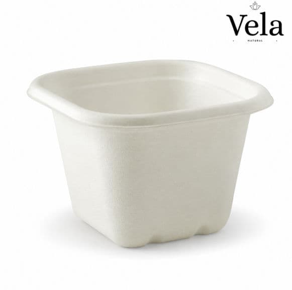 630ml White Plant Fibre Takeaway Base