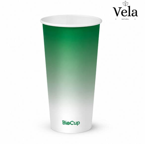 700ml / 24oz Green Cold Paper BioCup