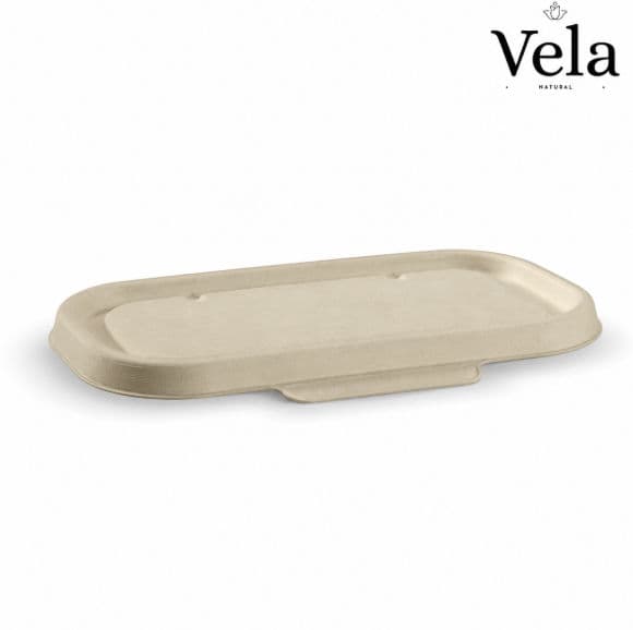 750 & 1,000ml Natural Plant Fibre Takeaway Lids
