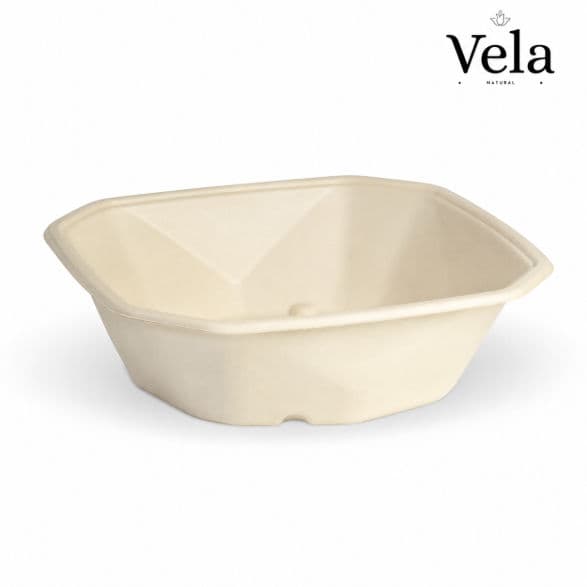 750ml Natural BioCane Octagonal Takeaway Base