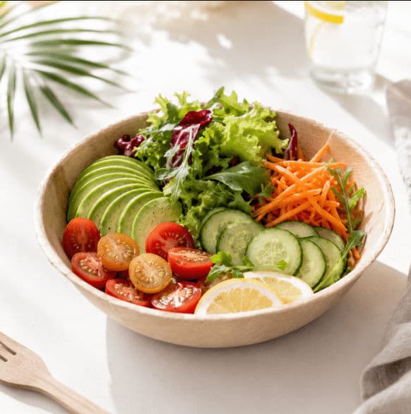 8" (20cm) Large Compostable Round Bamboo Bowls - 25 Pack product image 4