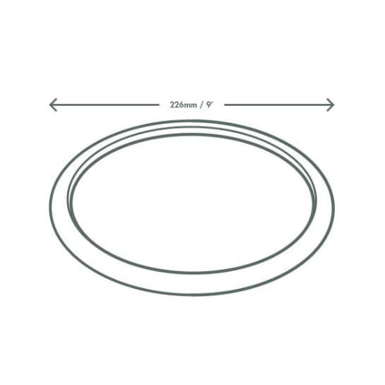 9" Disposable Round Bagasse Plate - Compostable & Eco-friendly alternate image