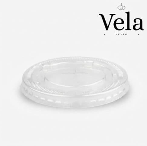 90mm PET Clear Large Straw-Slot Lid