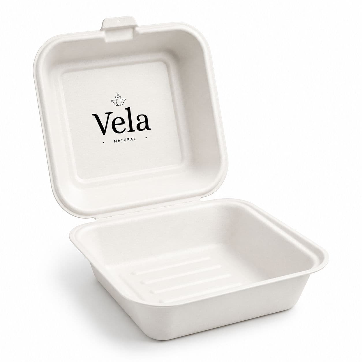 Disposable Burger Box - 6" x 6" Large White