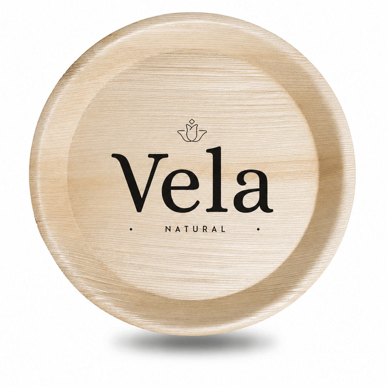 10" (25cm) Round Disposable Plates Palm Leaf Bamboo Plates