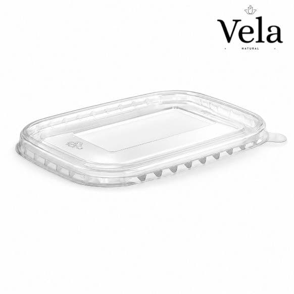 Rectangle PET lid 500-1,000ml