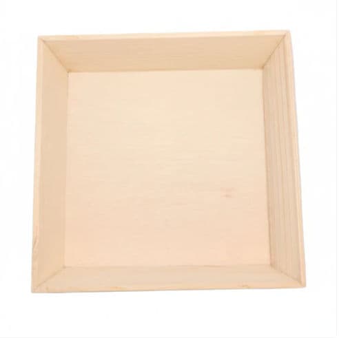 14" x 14" Deep Inclined Wooden Tray - 10 Pack product image 3