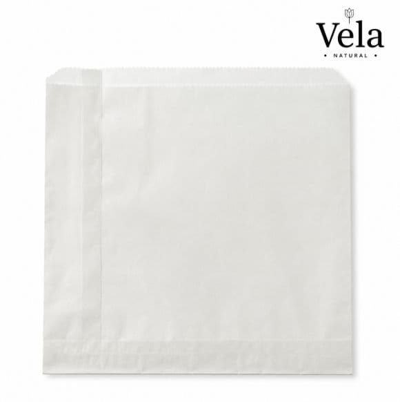 10" White Greaseproof Bags