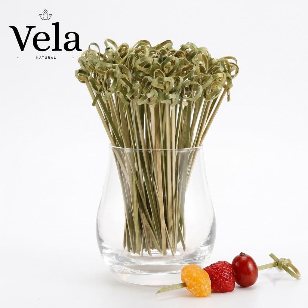 Wooden Bamboo Looped Skewers 9cm (100 pack) product image 4