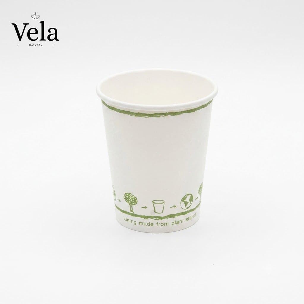 8oz Double Wall White Compostable Paper Cup - Small - 1000 Pack product image 1